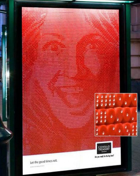 Произведения искусства, созданные из игральных костей