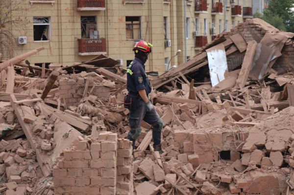 Ракетный удар по Харькову. Фотографии