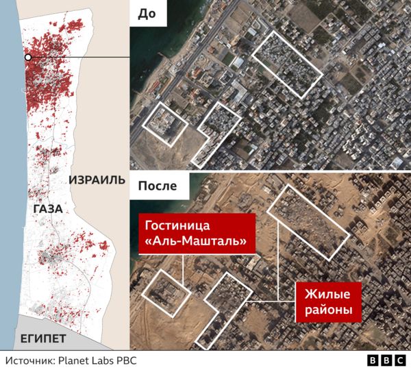 В секторе Газа разрушены около 100 тыс. зданий, показал анализ спутниковых снимков