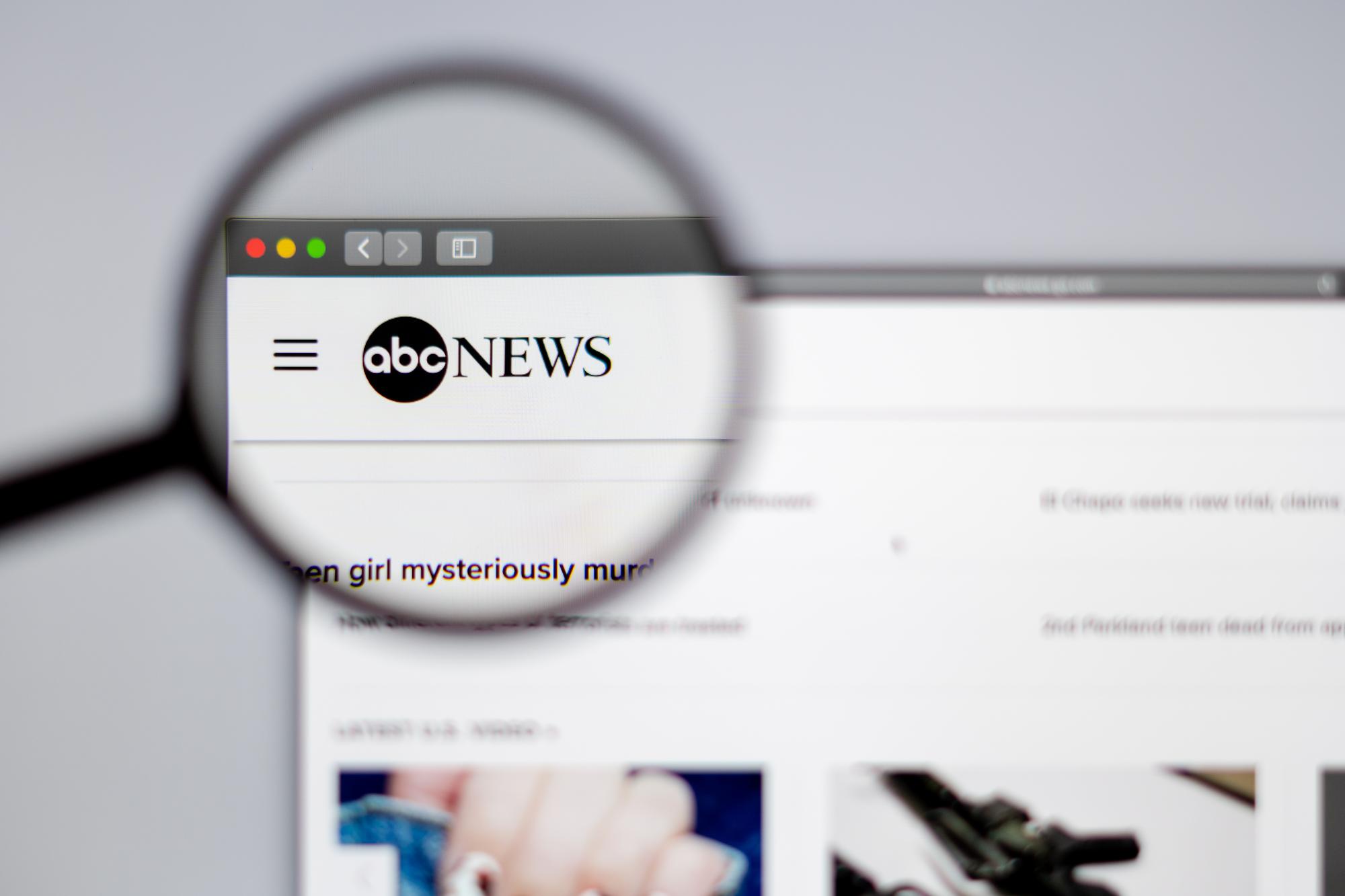 Продам сми. ABC News лого. Сквозной логотип в видеоролике. REALONE suрerpass News ABC.