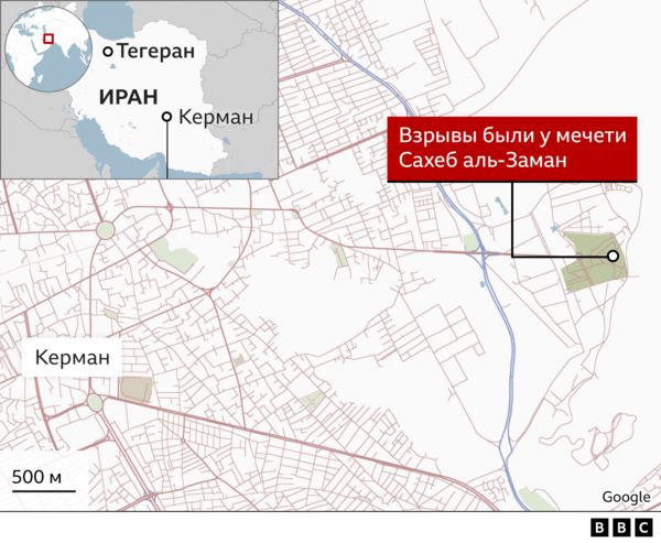 Более 100 человек погибли от взрыва у могилы иранского генерала Касема Сулеймани в годовщину его гибели