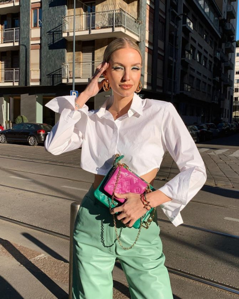 Зеленый и розовый: как сочетать модные цвета в образе