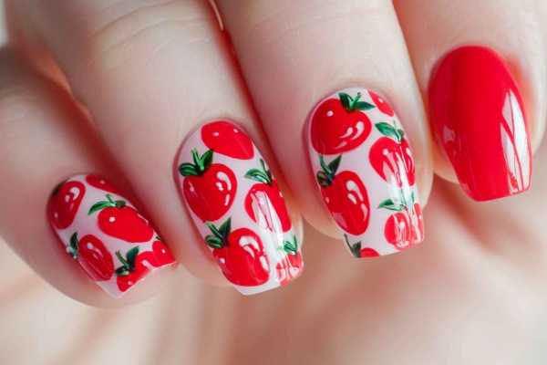 Красный маникюр 2024: модные тенденции и стильные идеи Красный маникюр 2024: модные тенденции и стильные идеи