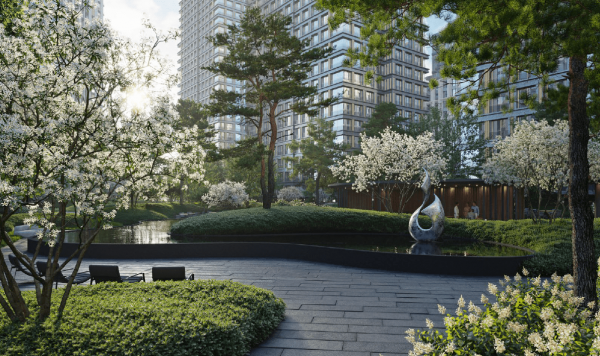 Сады с размахом: обзор самых крупных частных парков в элитных ЖК Москвы Сады с размахом: обзор самых крупных частных парков в элитных ЖК Москвы