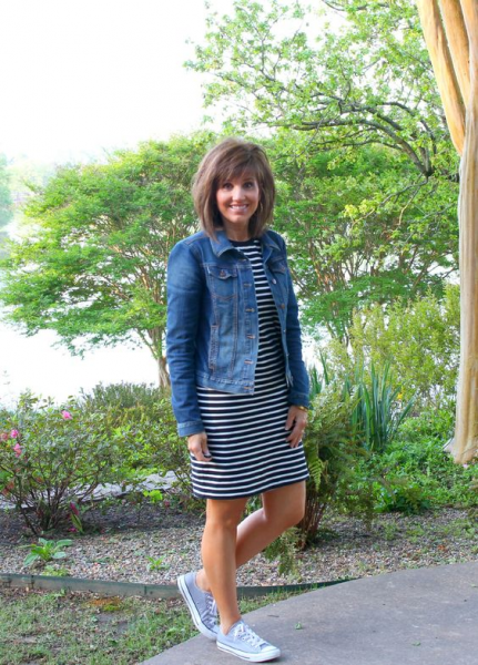 16 готовых образов с джинсовой курткой