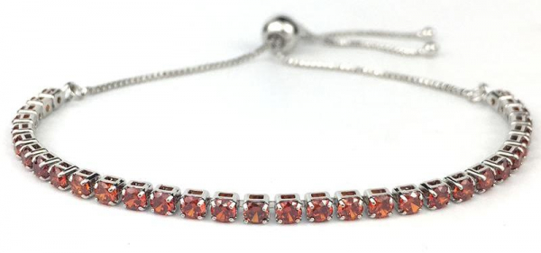 Серебряный браслет с гранатом — модели и правила выбора