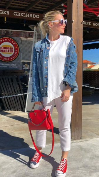 С чем носить красную обувь: стильные образы