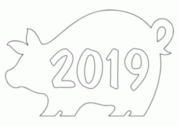 Красивые трафареты на окна к Новому году 2019 для вырезания Красивые трафареты на окна к Новому году 2019 для вырезания