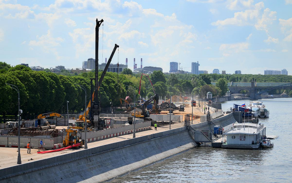 Cобянин анонсировал благоустройство набережных Москвы-реки