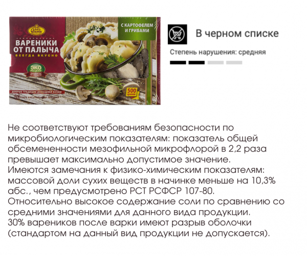 Опасные вареники: не только с картофелем и грибами, но и с плесенью и пальмовым маслом! Опасные вареники: не только с картофелем и грибами, но и с плесенью и пальмовым маслом!