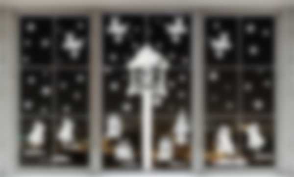 Красивые трафареты на окна к Новому году 2019 для вырезания Красивые трафареты на окна к Новому году 2019 для вырезания