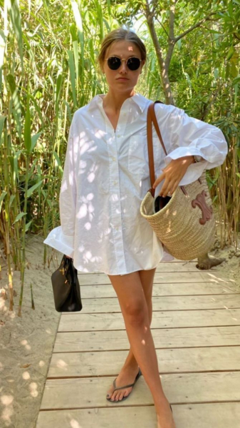 Как носить белую рубашку на пляже: советы и сочетания Как носить белую рубашку на пляже: советы и сочетания