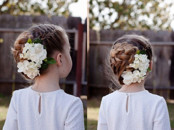 Красивые прически с бантами на 1 сентября