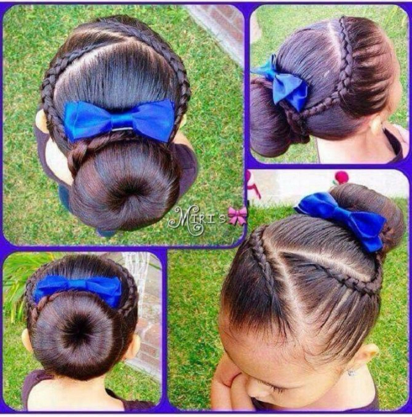 Красивые прически с бантами на 1 сентября