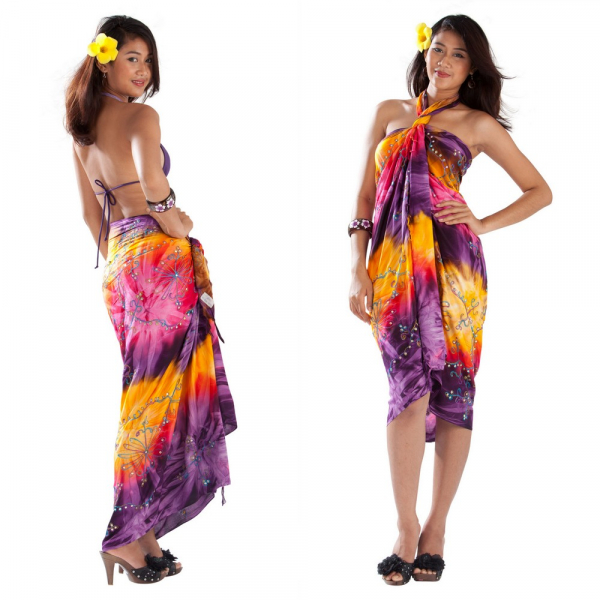 Саронг — это… История, как носить и завязывать, фото