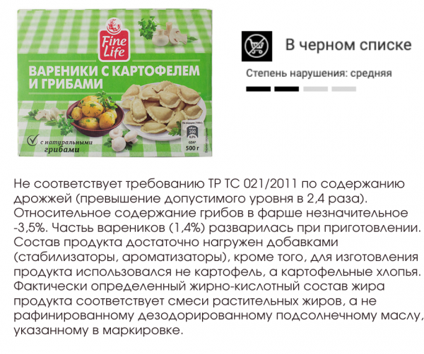 Опасные вареники: не только с картофелем и грибами, но и с плесенью и пальмовым маслом! Опасные вареники: не только с картофелем и грибами, но и с плесенью и пальмовым маслом!