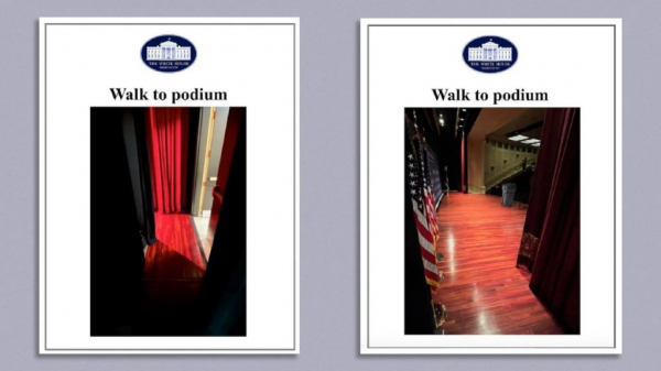 ИноСМИ опубликовали «фотошпаргалки» для Байдена с подсказками, как дойти до трибуны (ФОТО) ИноСМИ опубликовали «фотошпаргалки» для Байдена с подсказками, как дойти до трибуны (ФОТО)