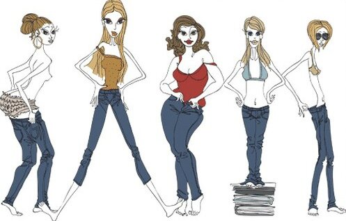 Название и виды женских джинсов, выбери свои по форме фигуры.