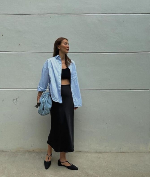 Рубашка и юбка: изысканные сочетания для модниц Рубашка и юбка: изысканные сочетания для модниц