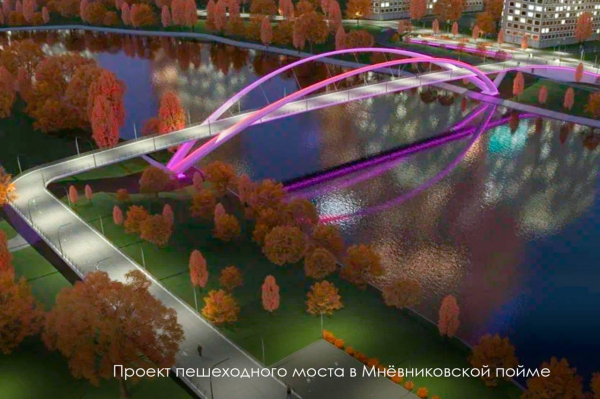 В Мневниковской пойме построят мост с необычными арками В Мневниковской пойме построят мост с необычными арками