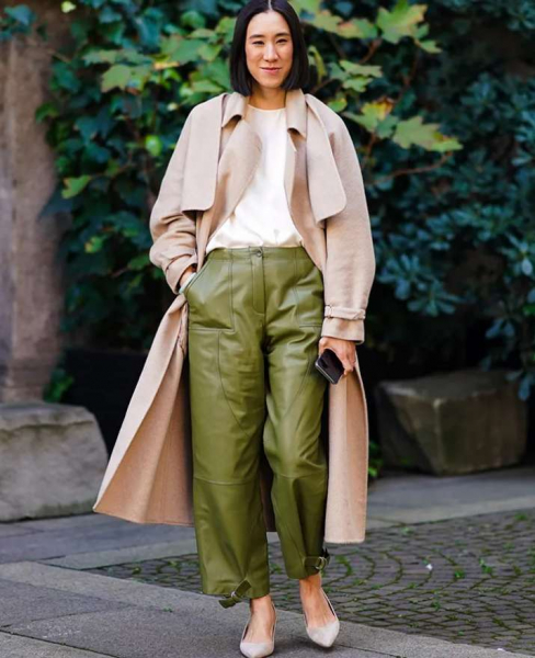 Кожаные брюки: с чем и как их носить этой осенью Кожаные брюки: с чем и как их носить этой осенью