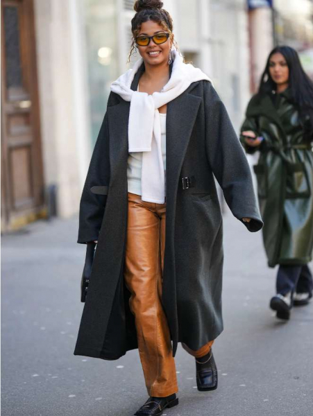 Кожаные брюки: с чем и как их носить этой осенью Кожаные брюки: с чем и как их носить этой осенью