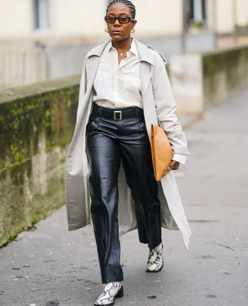 Кожаные брюки: с чем и как их носить этой осенью Кожаные брюки: с чем и как их носить этой осенью