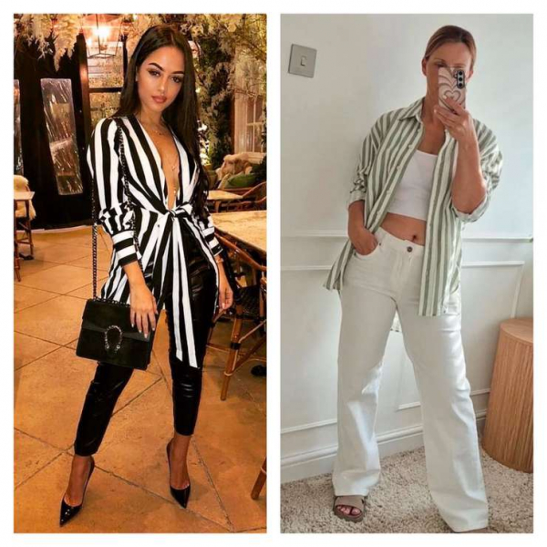 Три актуальных образа с полоской — самым трендовым принтом 2025 Три актуальных образа с полоской — самым трендовым принтом 2025