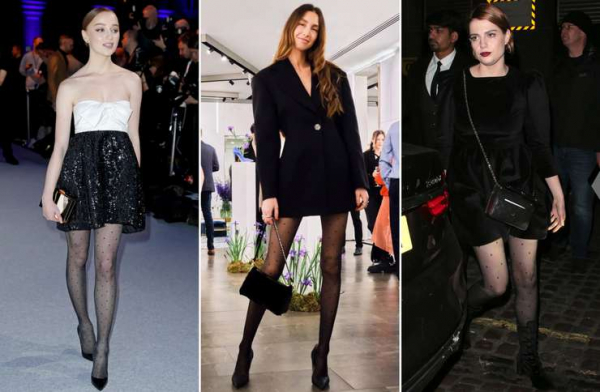 Черные колготки и чулки: с чем и как носить весной, советы стилиста Черные колготки и чулки: с чем и как носить весной, советы стилиста