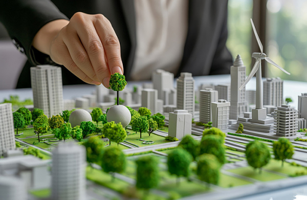 Складывая архитектурный пазл города Складывая архитектурный пазл города