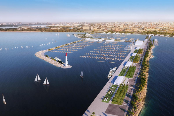В Казани построят крупнейшую в России яхтенную марину с водным кластером
