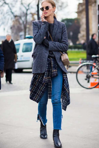 В пир и в мир: в какие образы удачно вписывается клетчатая рубашка