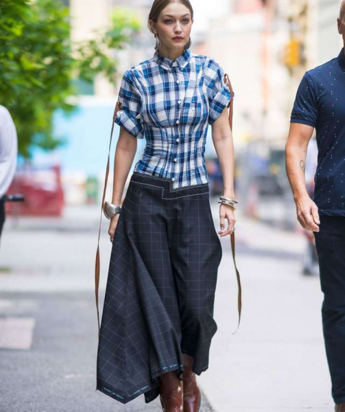 В пир и в мир: в какие образы удачно вписывается клетчатая рубашка