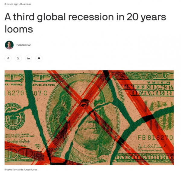 Землетрясение в мировой экономике: из-за Трампа надвигается третья за 20 лет мировая рецессия Землетрясение в мировой экономике: из-за Трампа надвигается третья за 20 лет мировая рецессия