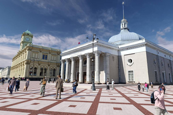 В центре Москвы началось строительство новой трамвайной линии В центре Москвы началось строительство новой трамвайной линии
