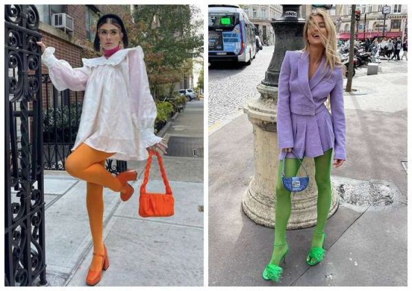 Гайд по цветным колготкам: какие выбрать и с чем надеть Гайд по цветным колготкам: какие выбрать и с чем надеть