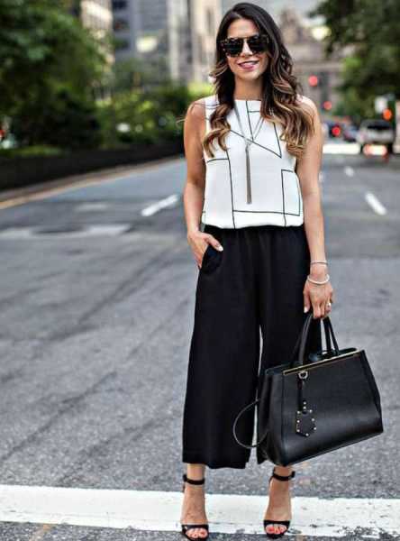 Коротко и ясно: с чем и как носить кюлоты этим летом